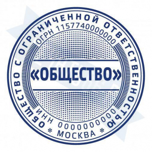 Макет печати для ООО с защитой №17